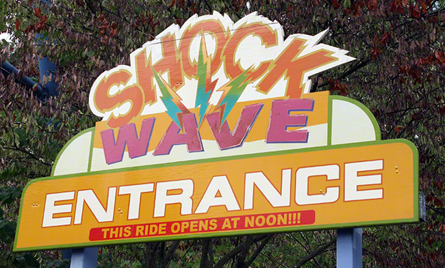 The Shock Wave Roller coaster at Kings Dominion, Doswell, Virginia