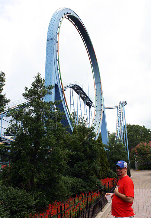 The Shock Wave Roller coaster at Kings Dominion, Doswell, Virginia