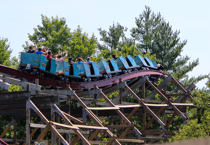 The New for 2018 Twisted Timbners Roller Coaster - The American Coaster Enthusiasts Coaster Con 41 at Kings Dominion, Doswell, Virginia