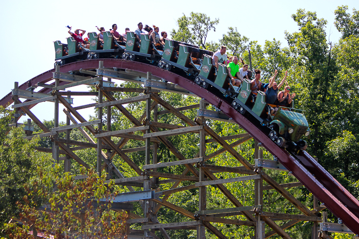 The New for 2018 Twisted Timbners Roller Coaster - The American Coaster Enthusiasts Coaster Con 41 at Kings Dominion, Doswell, Virginia