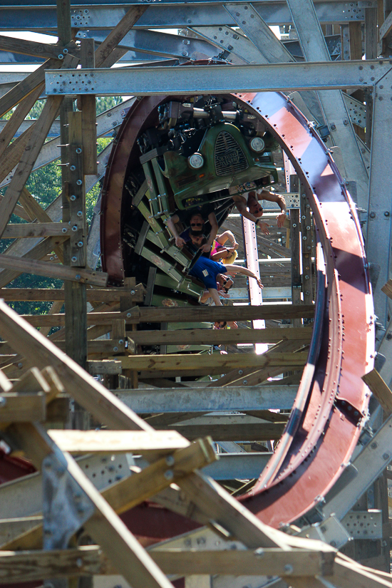 The New for 2018 Twisted Timbners Roller Coaster - The American Coaster Enthusiasts Coaster Con 41 at Kings Dominion, Doswell, Virginia