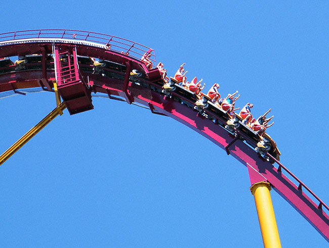The new for 2009 Diamondback Coaster at Kings Island, Kings Mills, Ohio