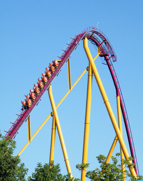 The new for 2009 Diamondback Coaster at Kings Island, Kings Mills, Ohio 