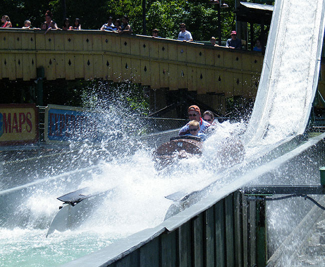 The Wild Thorneberries Log Flume at Kings Island, Kings Mills, Ohio