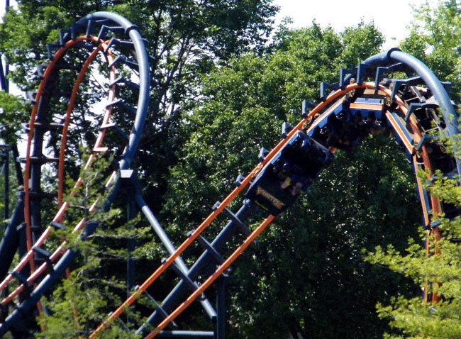 The Vortex Roller Coaster at Kings Island, Kings Mills, Ohio