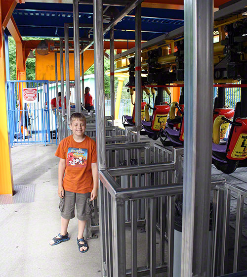 The Flying Ace Roller Coaster at Kings Island, Kings Mills, Ohio