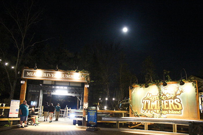 The new for 2017 Mystic Timbers Wooden Rollercoaster at Kings Island, Kings island, Ohio