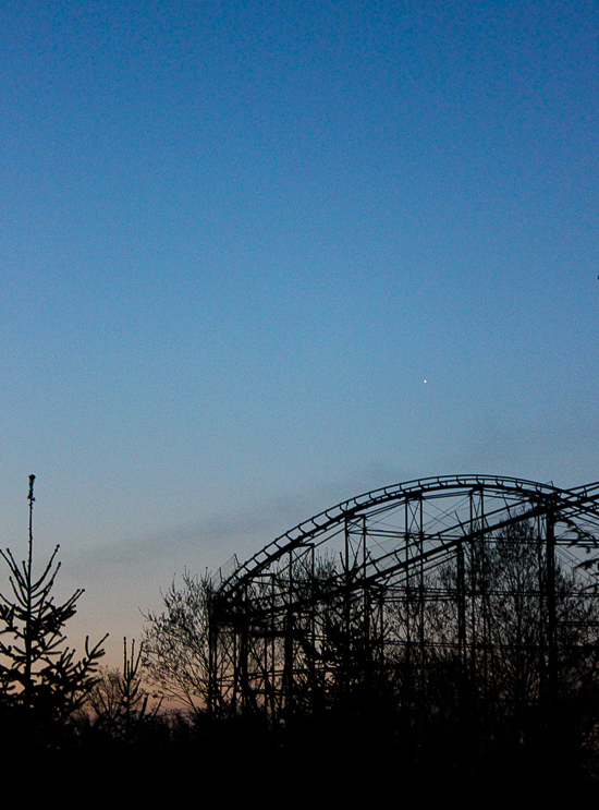 The new for 2017 Mystic Timbers Wooden Rollercoaster at Kings Island, Kings island, Ohio