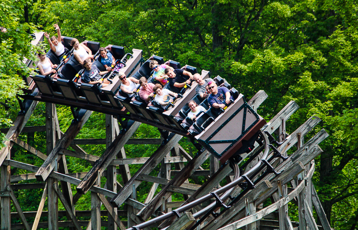 The Adventure Express Rollercoaster at Kings Island, Kings island, Ohio