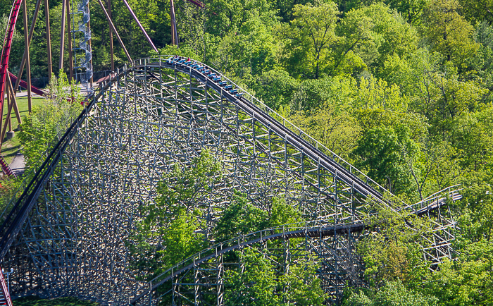 The Mystic Timbers Rollercoaster at Kings Island, Kings island, Ohio