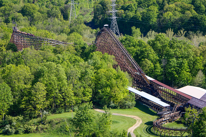 The Beast rollercoaster at Kings Island, Kings island, Ohio