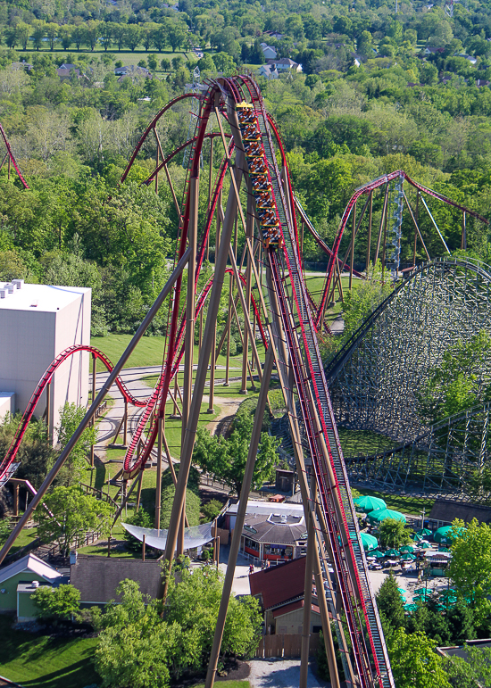 The Diamondback rollercoaster at Kings Island, Kings island, Ohio