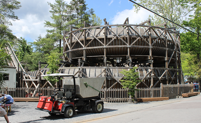 The Flying Turns Roller Coaster at Knoebels Amusement Resort, Elysburg, Pennsylvania