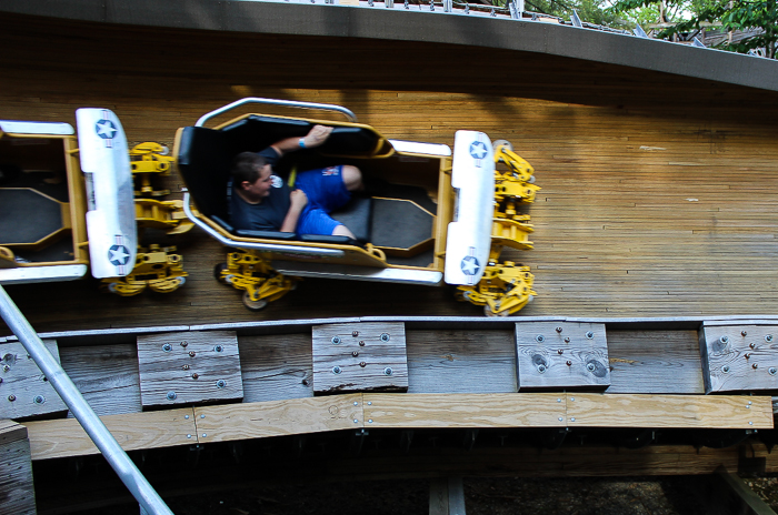 The Flying Turns Roller Coaster at Knoebels Amusement Resort, Elysburg, Pennsylvania