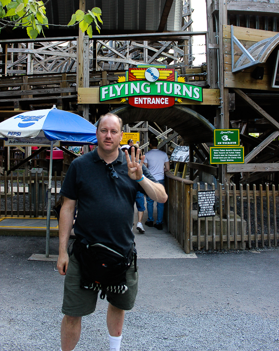 The Flying Turns Roller Coaster at Knoebels Amusement Resort, Elysburg, Pennsylvania