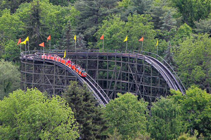 The Phoenix Roller Coaster at Knoebels Amusement Resort, Elysburg, Pennsylvania