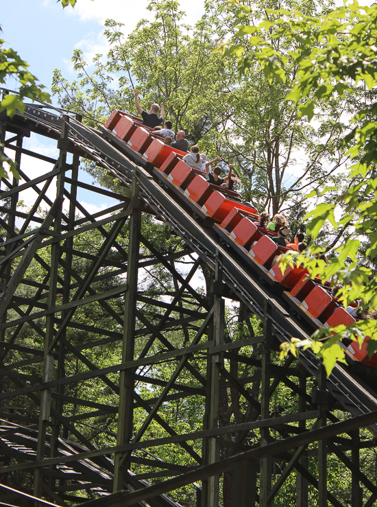 The Phoenix Roller Coaster at Knoebels Amusement Resort, Elysburg, Pennsylvania