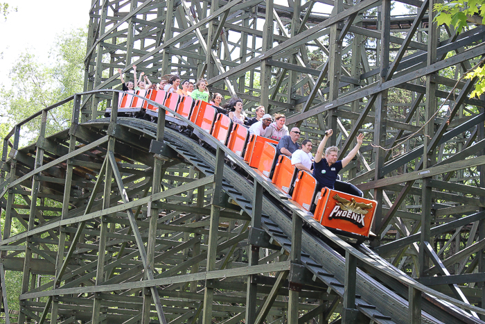 The Phoenix Roller Coaster at Knoebels Amusement Resort, Elysburg, Pennsylvania