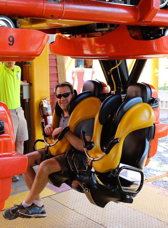 The Ednor L'attaque rollercoaster at La Ronde, Montreal, Quebec
