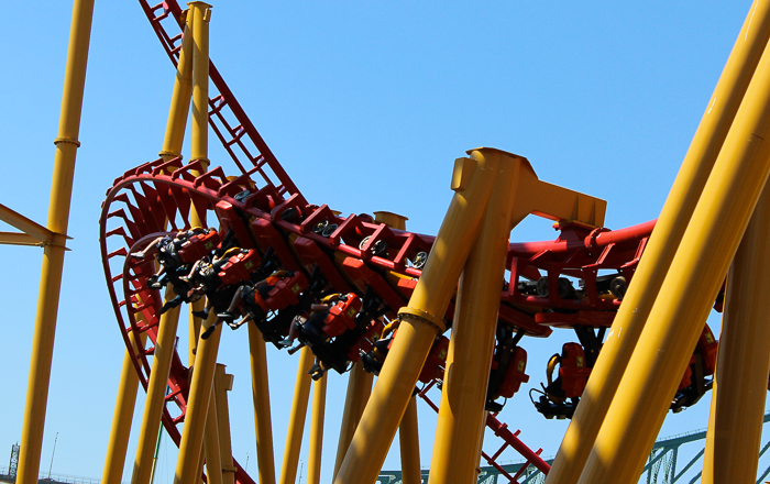 The Ednor L'attaque  rollercoaster at La Ronde, Montreal, Quebec