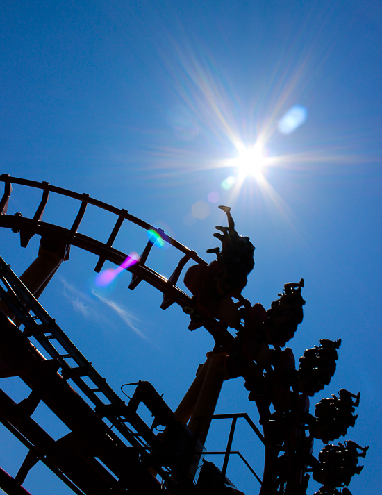 The Ednor L'attaque  rollercoaster at La Ronde, Montreal, Quebec