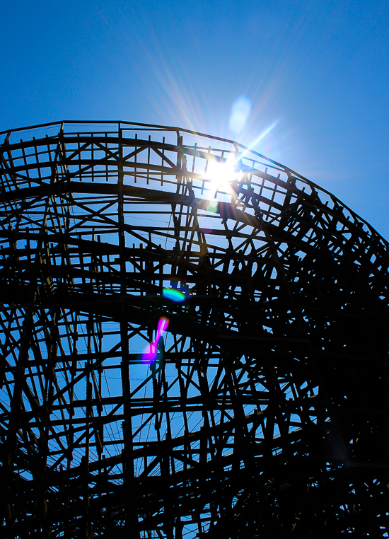 The le Monstre Rollercoaster at La Ronde, Montreal, Quebec