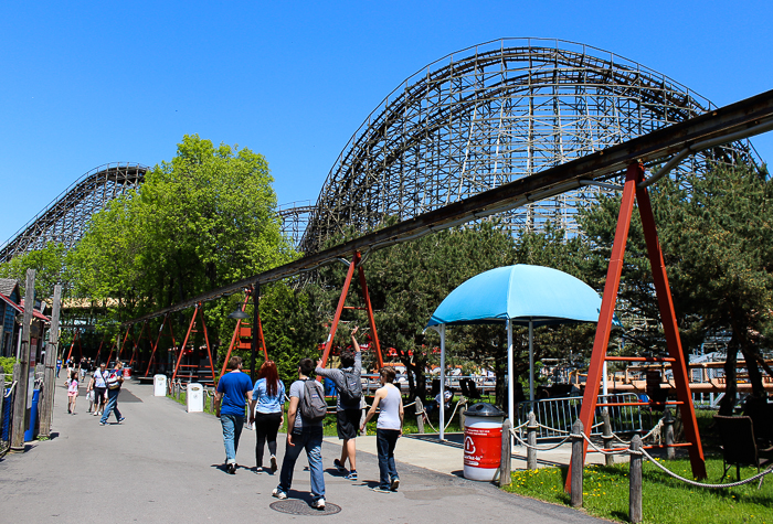 The Le Monstre Rollercoaster at La Ronde, Montreal, Quebec
