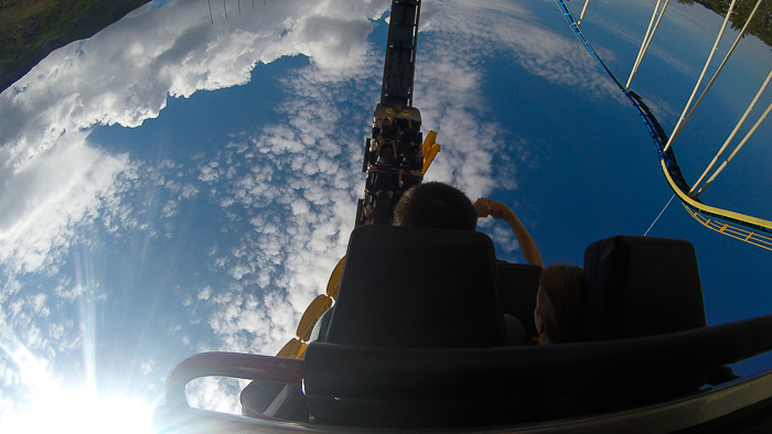 The Colossus The Fire Dragon Roller Coaster at Lagoon Amusement Park, Farmington, Utah