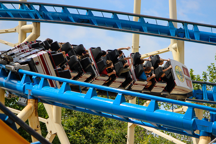 The Colossus The Fire Dragon Roller Coaster at Lagoon Amusement Park, Farmington, Utah