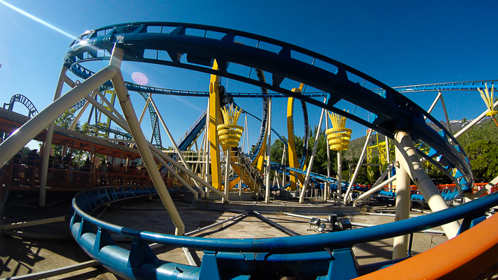 The Colossus The Fire Dragon Roller Coaster at Lagoon Amusement Park, Farmington, Utah