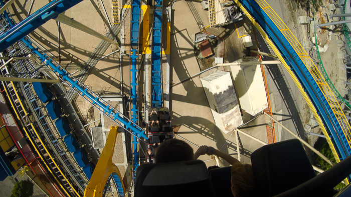 The Colossus The Fire Dragon Roller Coaster at Lagoon Amusement Park, Farmington, Utah