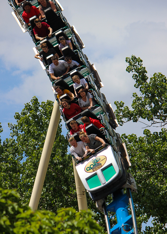 The Colossus The Fire Dragon Roller Coaster at Lagoon Amusement Park, Farmington, Utah