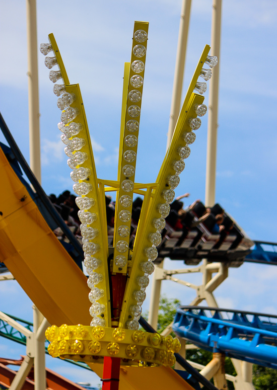 TThe Colossus The Fire Dragon Roller Coaster at Lagoon Amusement Park, Farmington, Utah