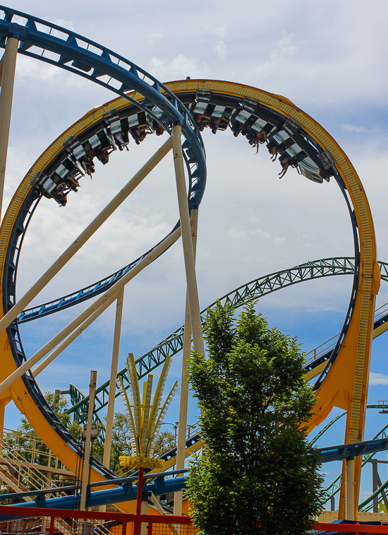 The Colossus The Fire Dragon Roller Coaster at Lagoon Amusement Park, Farmington, Utah