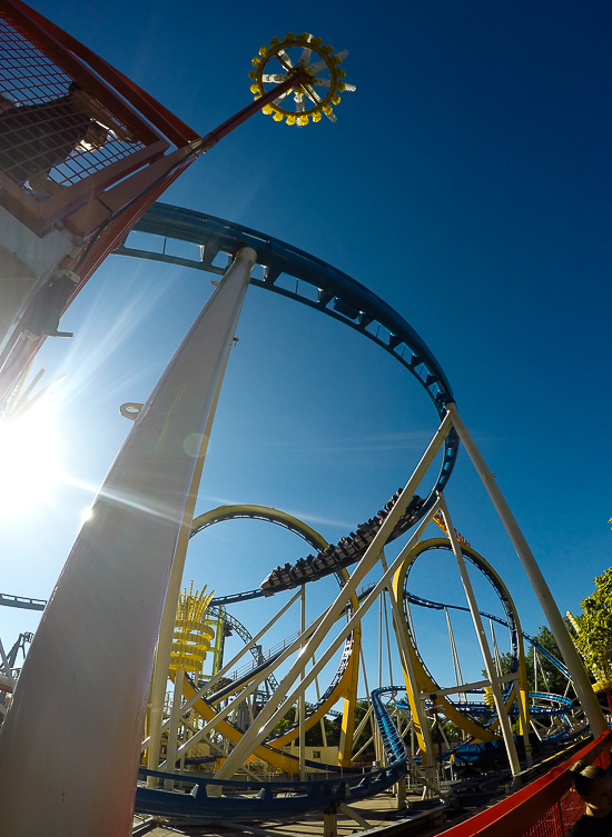 The Colossus The Fire Dragon Roller Coaster at Lagoon Amusement Park, Farmington, Utah