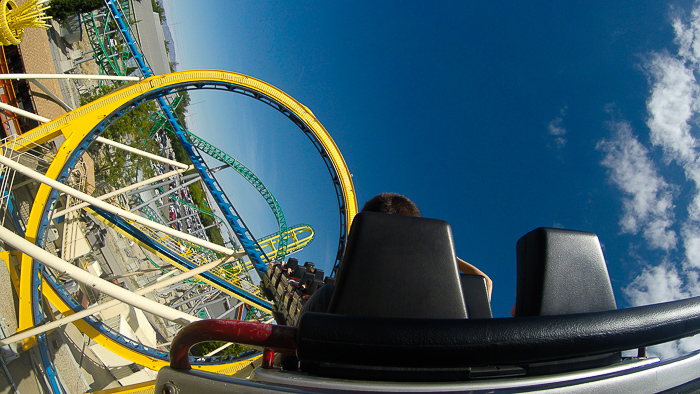 The Colossus The Fire Dragon Roller Coaster at Lagoon Amusement Park, Farmington, Utah