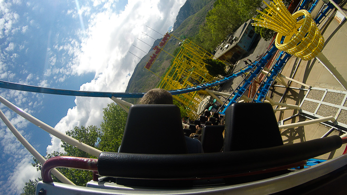 The Colossus The Fire Dragon Roller Coaster at Lagoon Amusement Park, Farmington, Utah