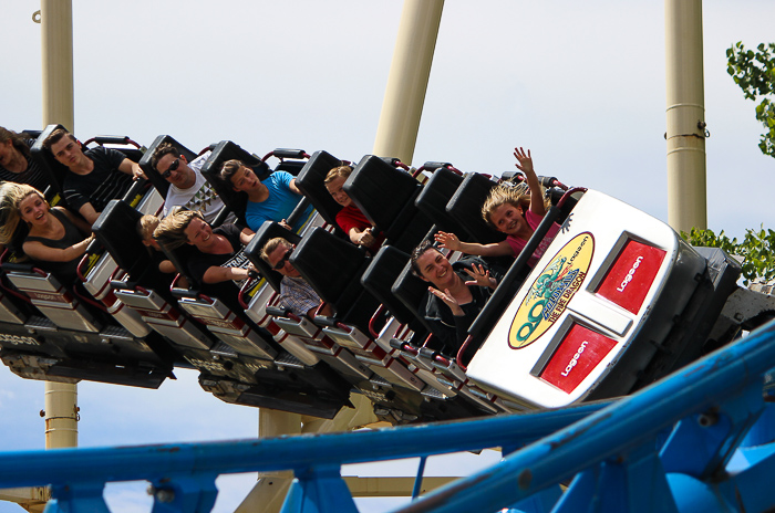 The Colossus The Fire Dragon Roller Coaster at Lagoon Amusement Park, Farmington, Utah