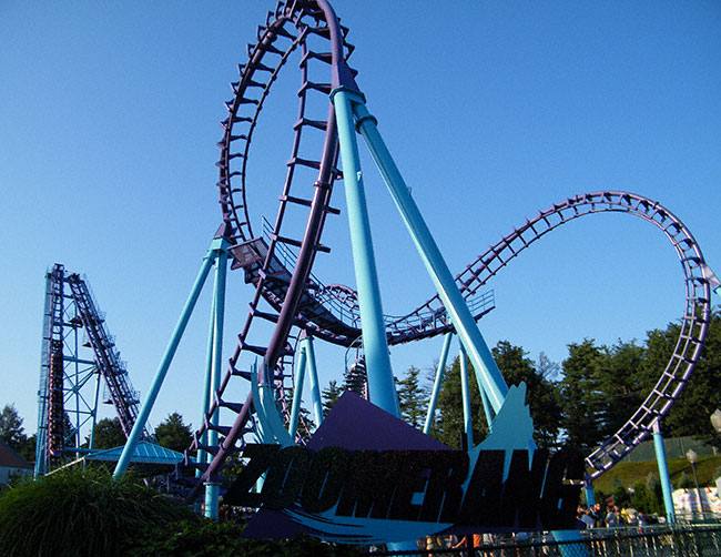The Zoomerang Coaster at Lake Compounce, Bristol, Connecticut