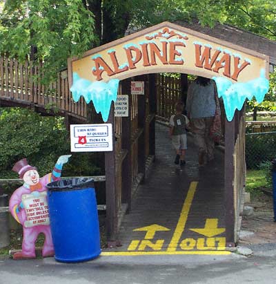 The Alpine Way Sky Ride at Lake Winnepesaukah, Rossville, Georgia