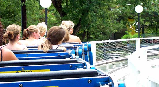 The Cannon Ball Rollercoaster at Lake Winnepesaukah, Rossville, Georgia