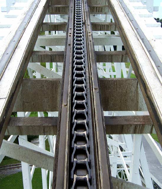 The Cannon Ball Rollercoaster at Lake Winnepesaukah, Rossville, Georgia