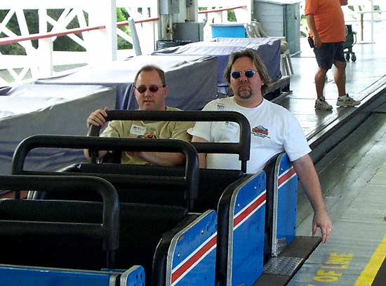The Cannon Ball Rollercoaster at Lake Winnepesaukah, Rossville, Georgia