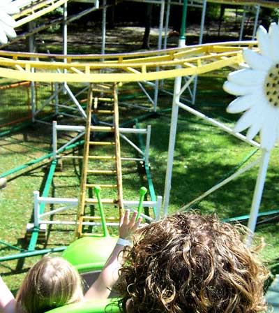 The Wacky Worm Rollercoaster at Lake Winnepesaukah, Rossville, Georgia