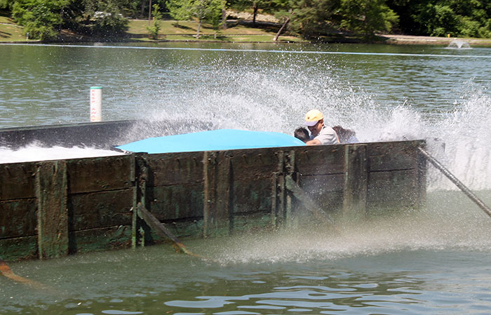 The Boat Chute at Lake Winnepesaukah Amusement Park, Rossville, Georgia