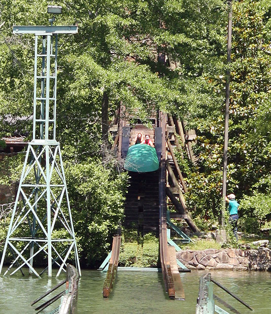The Boat Chute at Lake Winnepesaukah Amusement Park, Rossville, Georgia