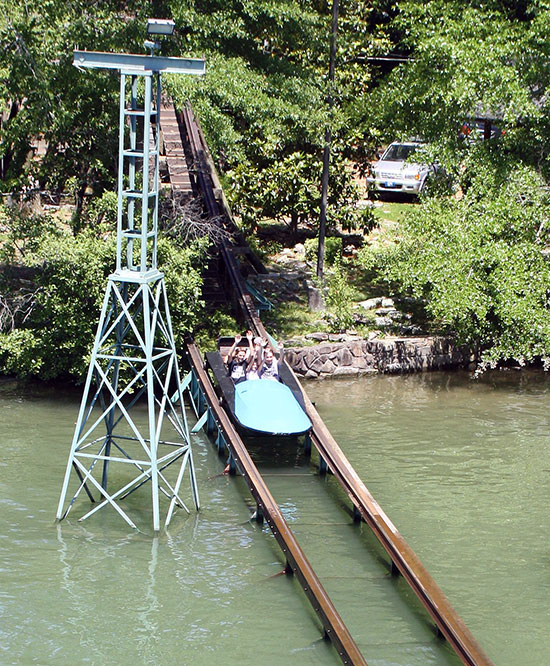 The Boat Chute at Lake Winnepesaukah Amusement Park, Rossville, Georgia