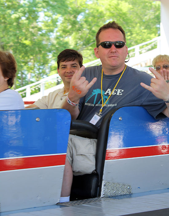 The Cannon Ball Roller Coaster at Lake Winnepesaukah Amusement Park, Rossville, Georgia