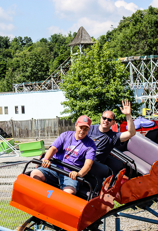 The Little Leaper Roller Coaster at Lakemont Park and The Island Waterpark, Altoona, Pennsylvania