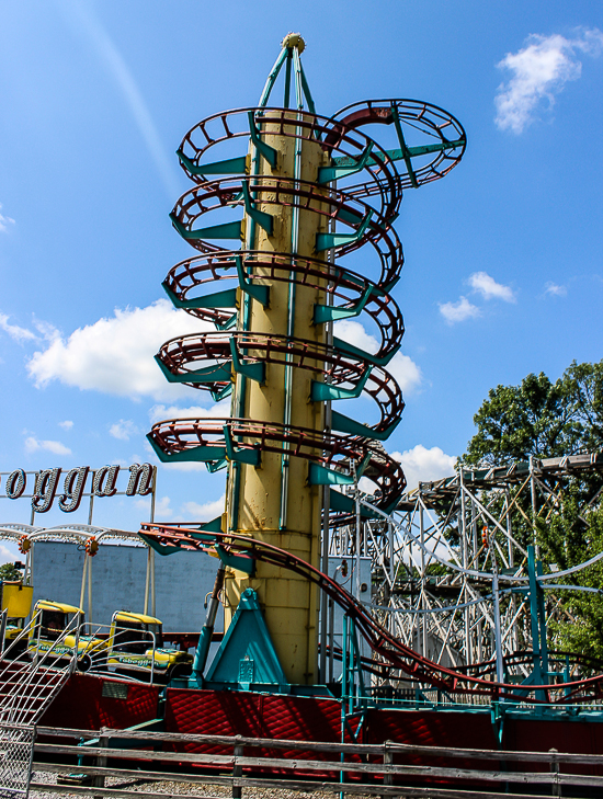The Toboggan Roller Coaster at Lakemont Park and The Island Waterpark, Altoona, Pennsylvania